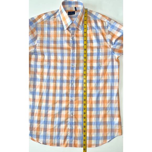 Paul And Shark Shirt Men EU 41 (US L / 16.5) Multicolor Square Logo Lightweight - Picture 5 of 13